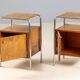 Pair of bedside tables, 1930s–1940s, Czechoslovakia