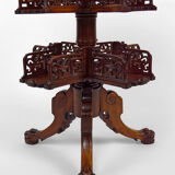 Japanese-style rotating pedestal table, France, circa 1880