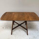 Ercol 1950’s ‘Old Colonial 377” blue label drop leaf table