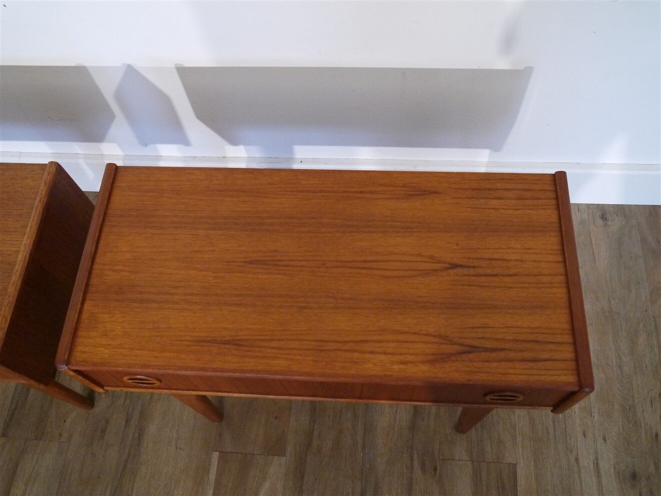 Pair of scandinavian teak bedside tables