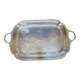 Silver-plated metal tray from the mid-20th century
