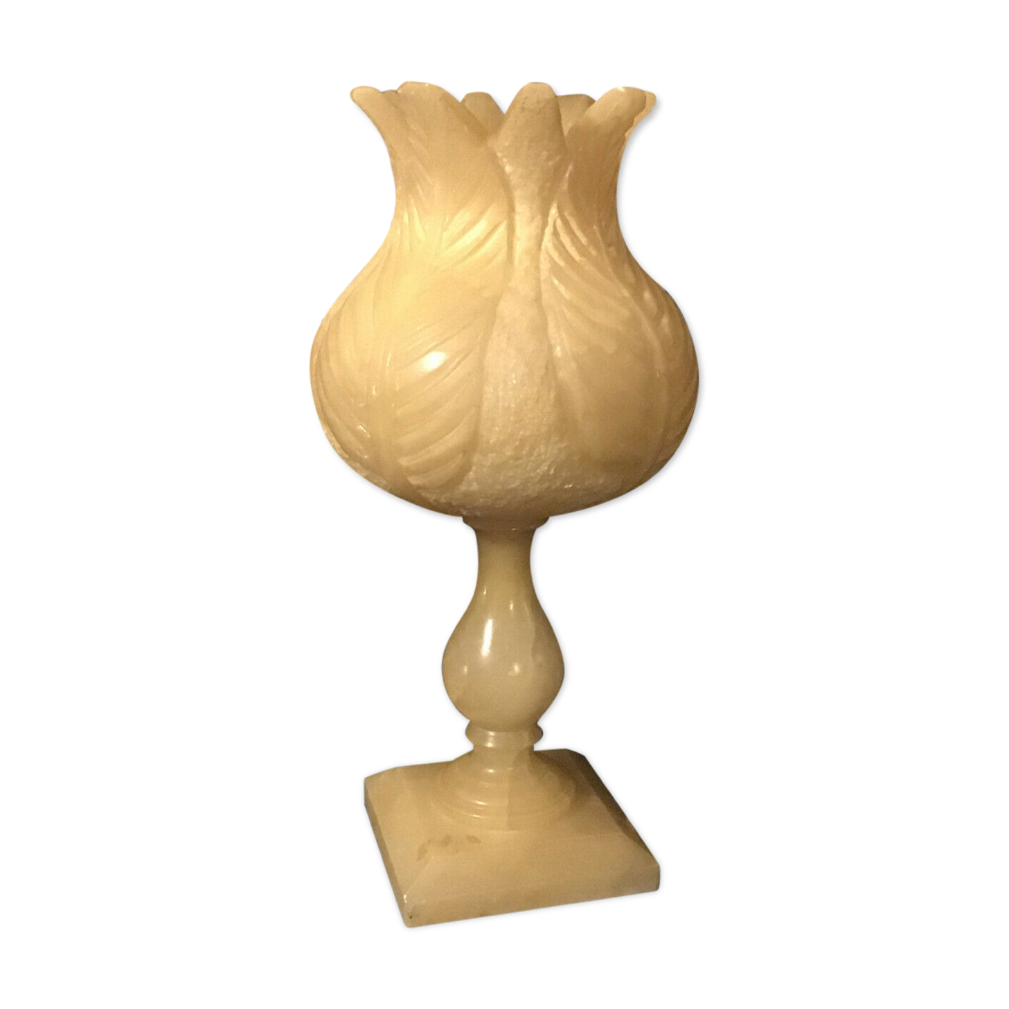 Mood lamp to pose albatre flower shape tulip art deco 60s