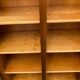 Louis XV display cabinet in solid wood from the 1970s.