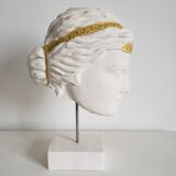 Greek woman's head in plaster