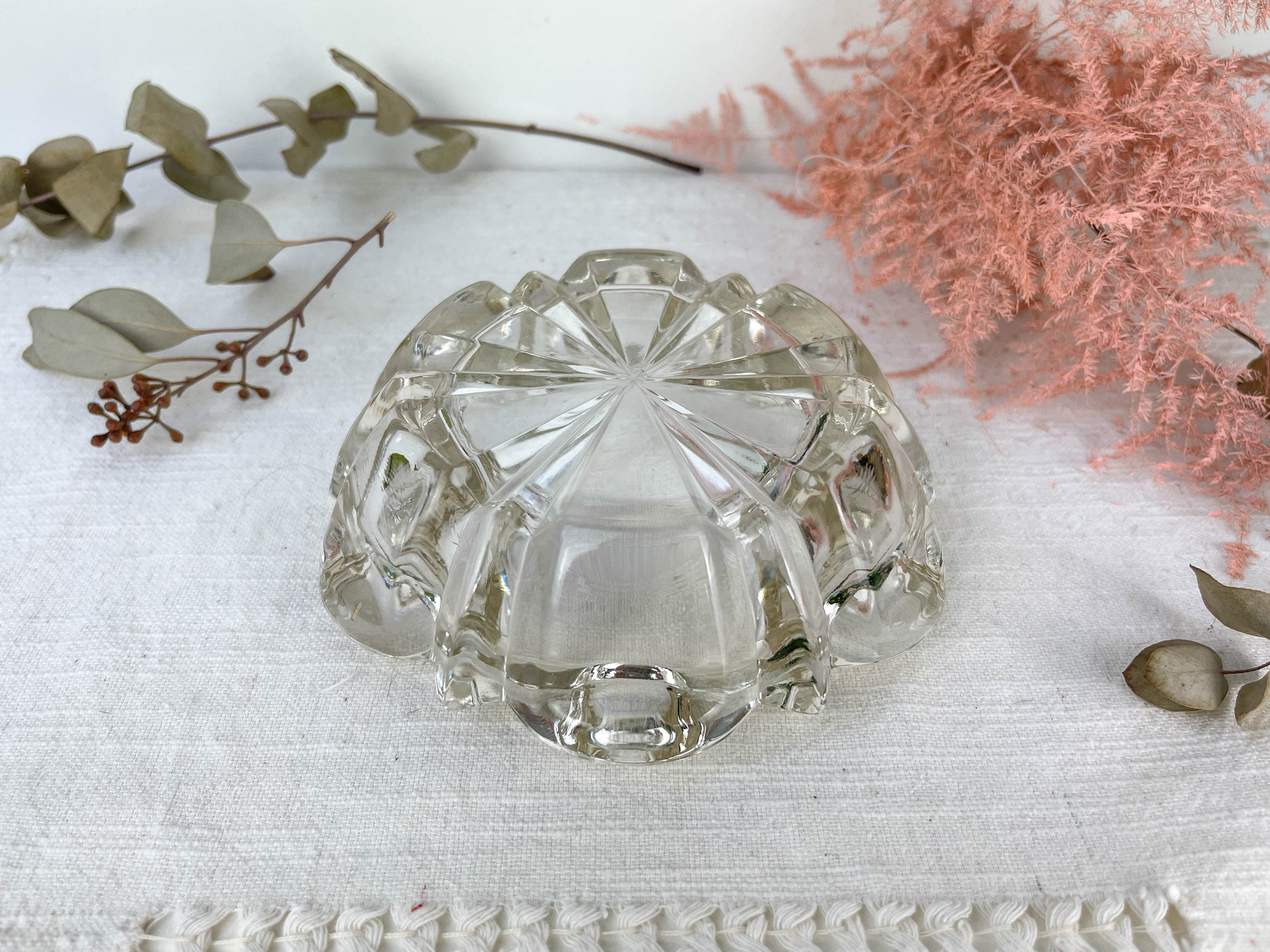 Vintage crystal ashtray made in France