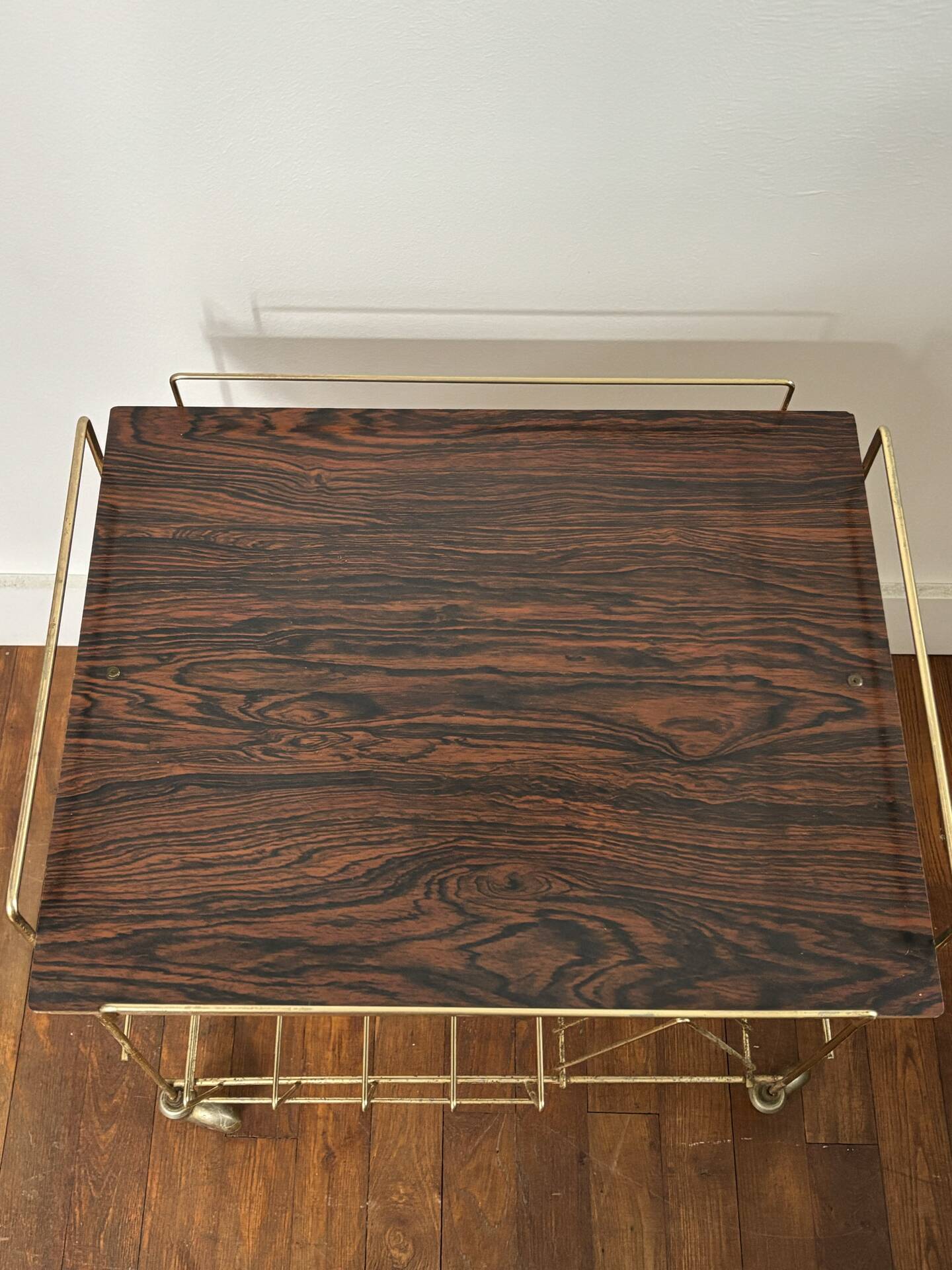 Vinyl record cabinet from the 1960s.