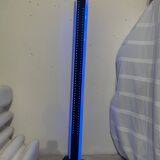 Postmodern Italian metal and plexiglass floor lamp, 1980