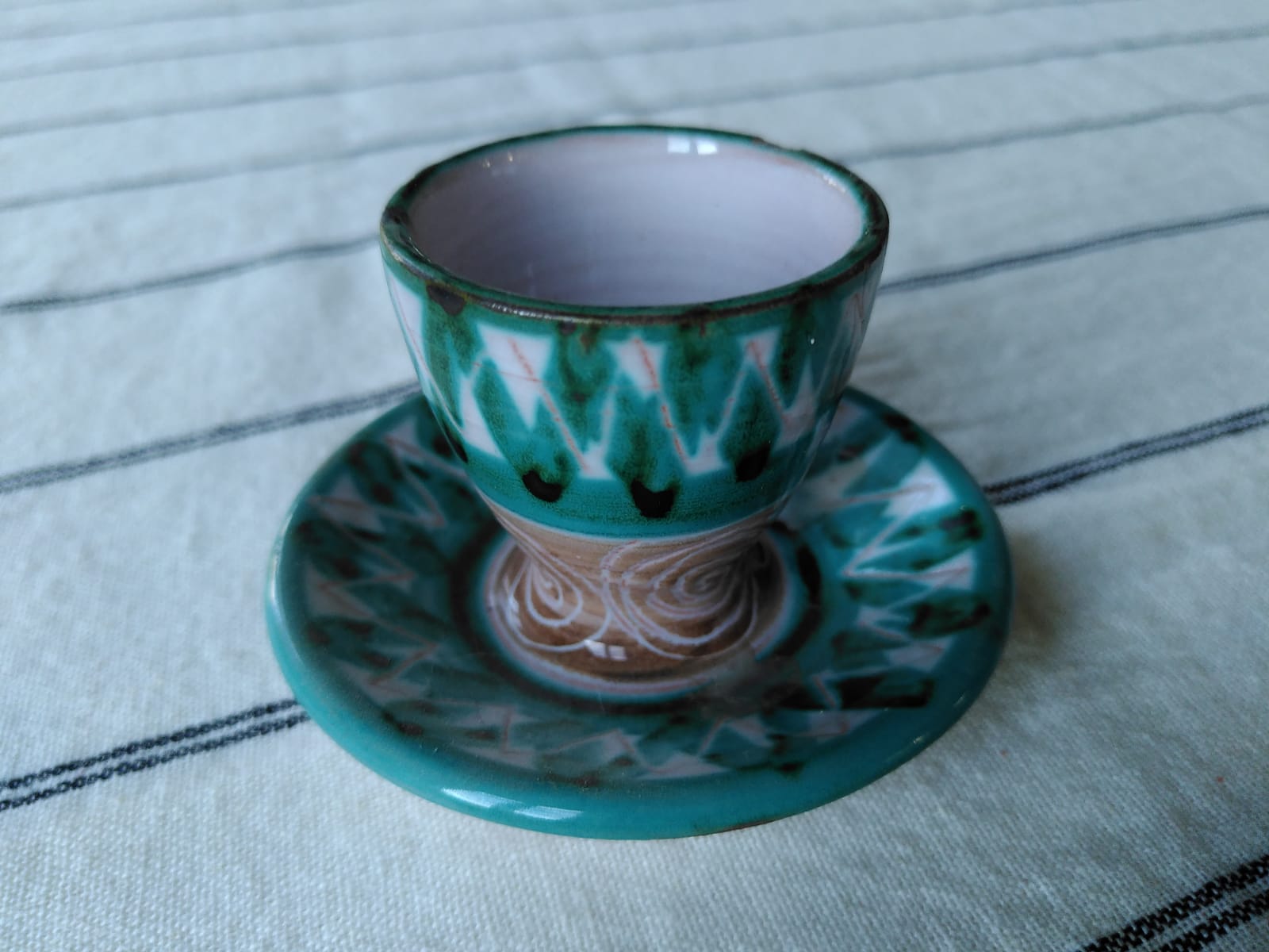 Set of 2 coquetiers Robert Picault Vallauris