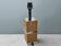 Vintage Modernist Table Lamp Base – Cork and Chrome Design — 1970s
