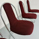 Set of 4 tubular chairs, Italian design, 70s vintage, Cantilever