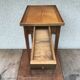 Old Table Appoint Wood Plateau Marqueté Star Feet Compass - Vintage Drawer