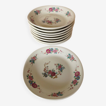 9 Pillivuyt “Orient” skullcap plates