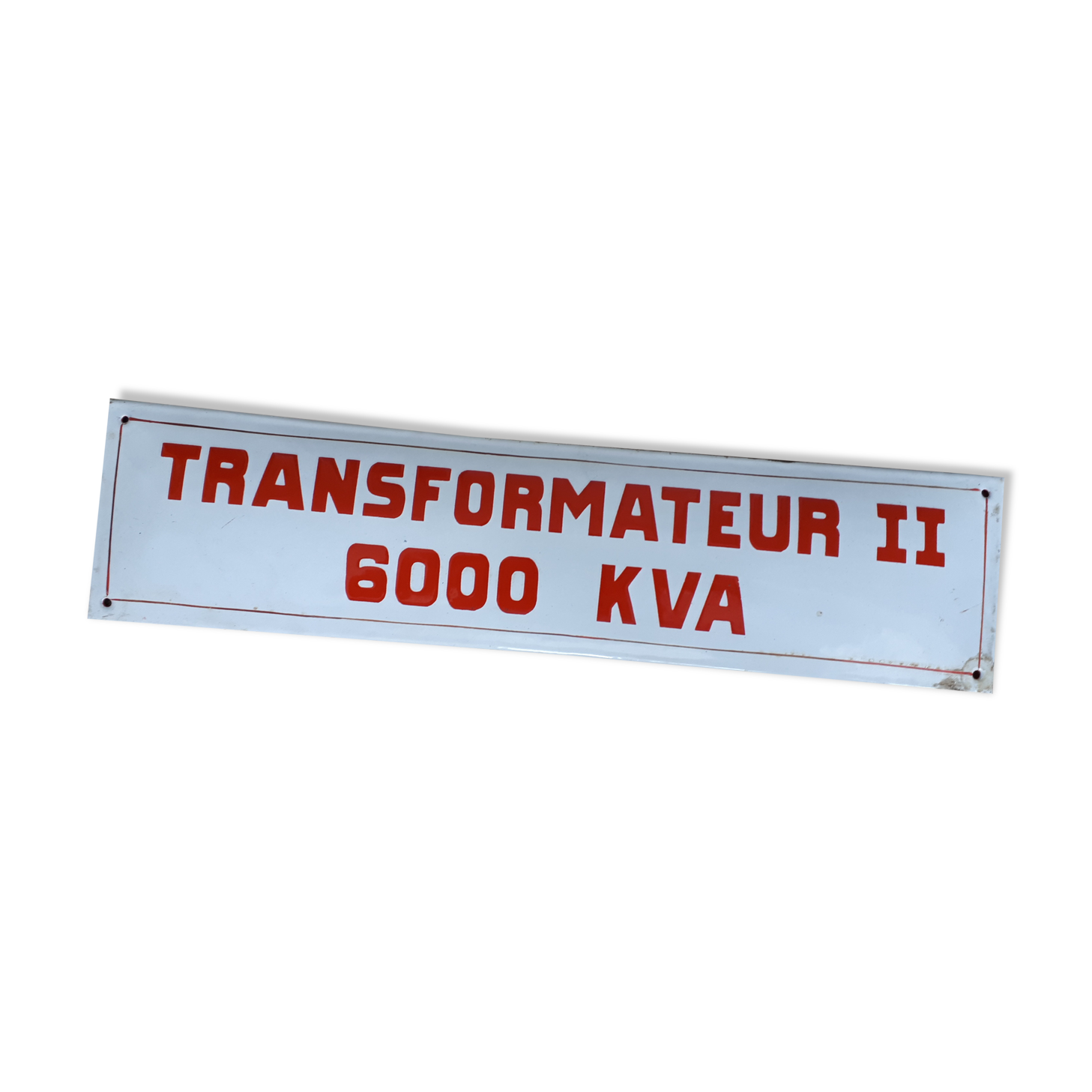 Enamelled plate transformer