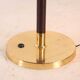 Brass and wood lamps