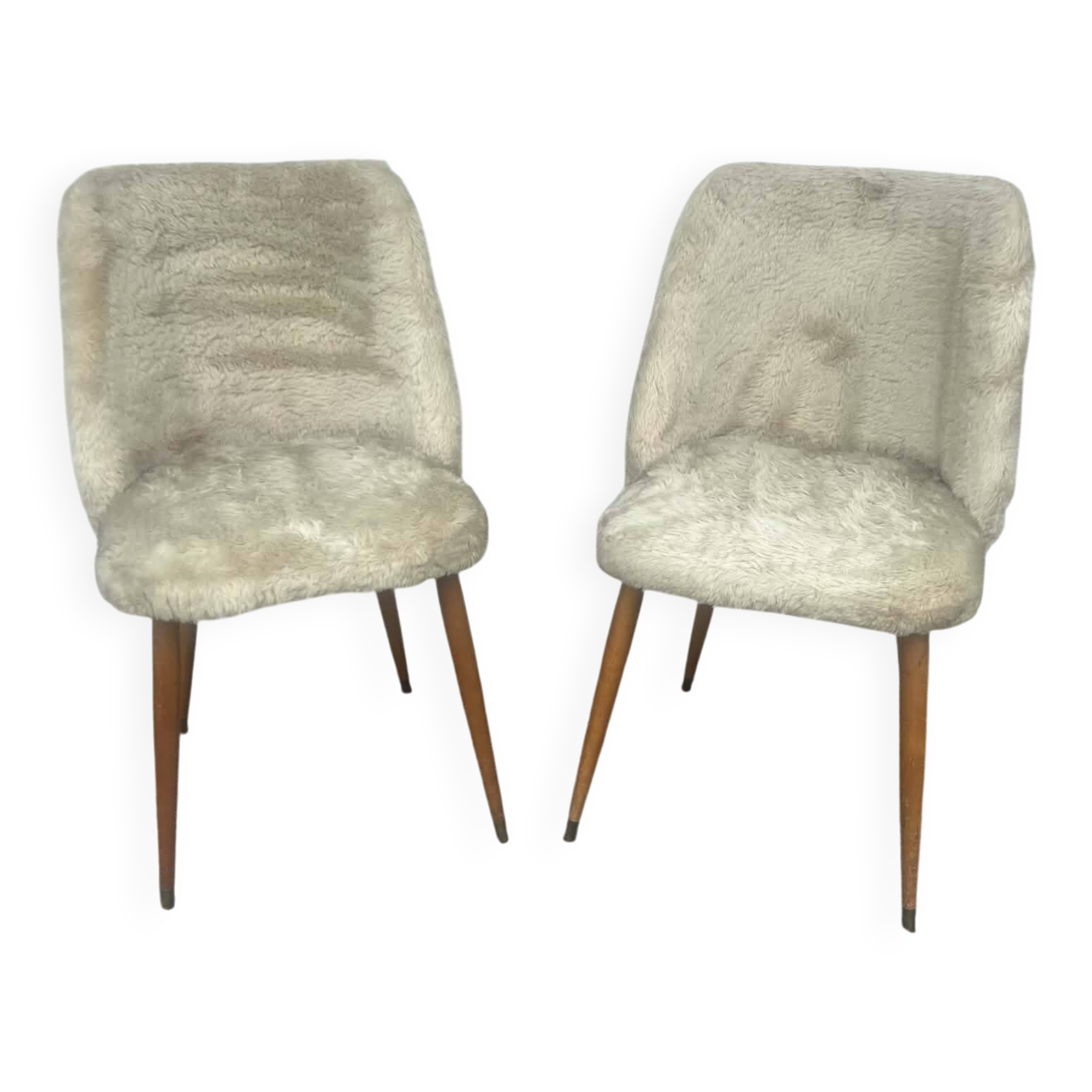 faux fur chairs