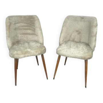 faux fur chairs