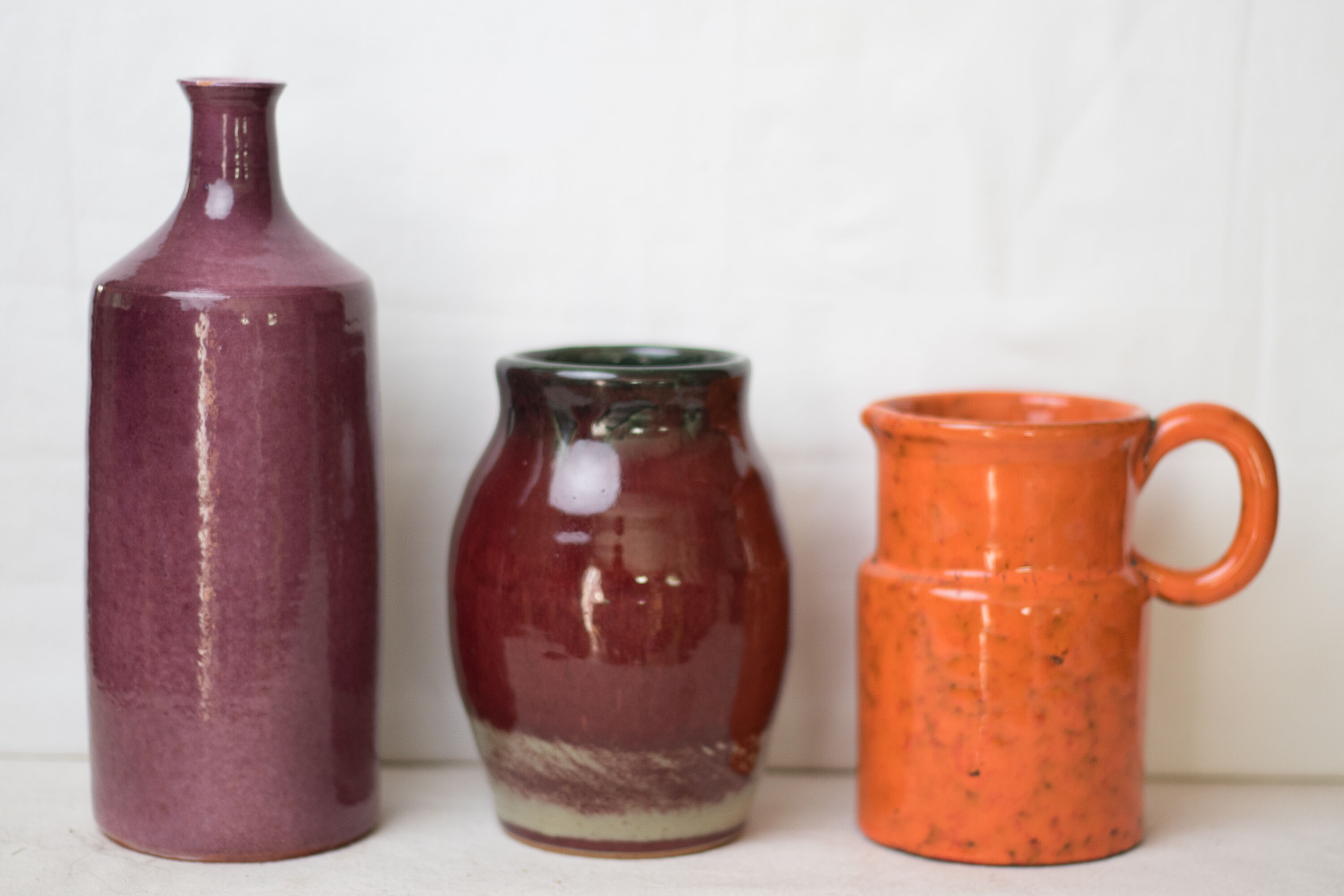 Vase en grès couleur sang de boeuf