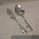 Silver-plated ice cream serving set for 2, Christofle Vendôme silversmith