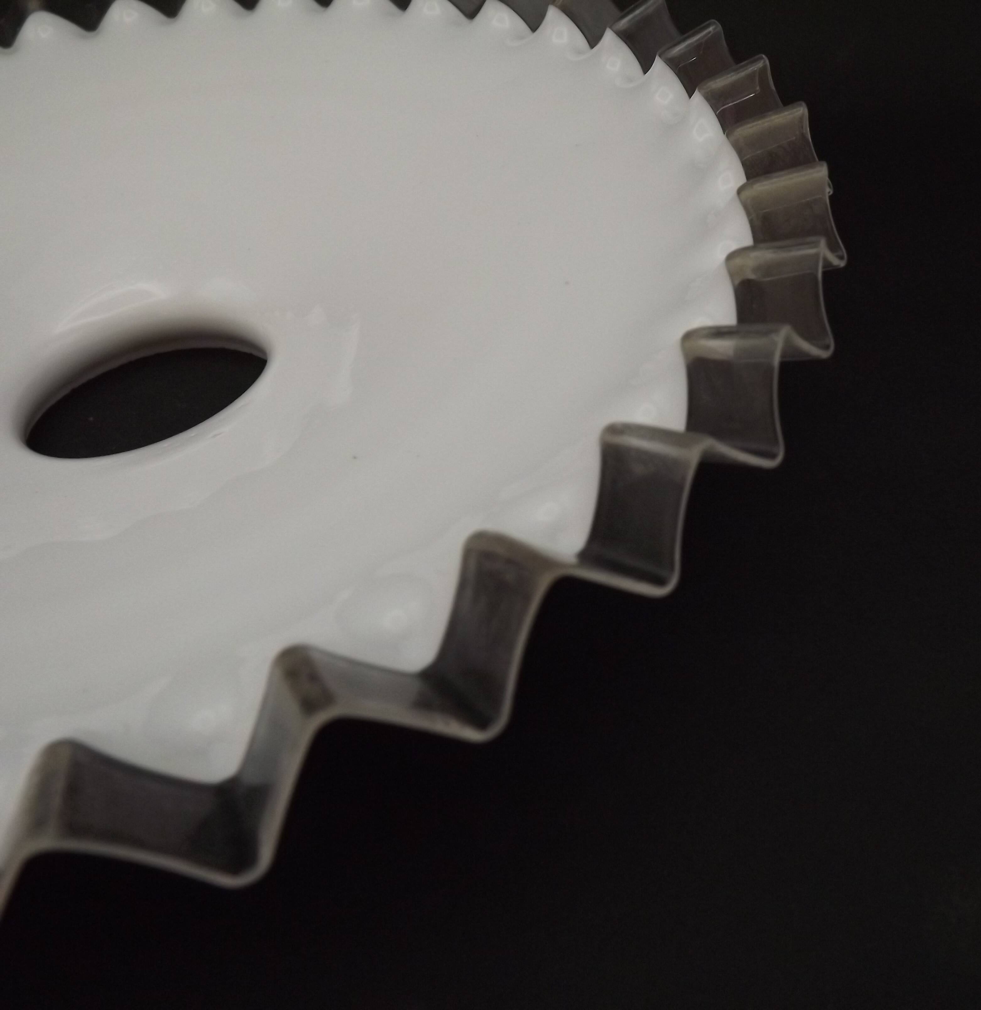 Fringed opal white glass pendant lampshade with scalloped edge.