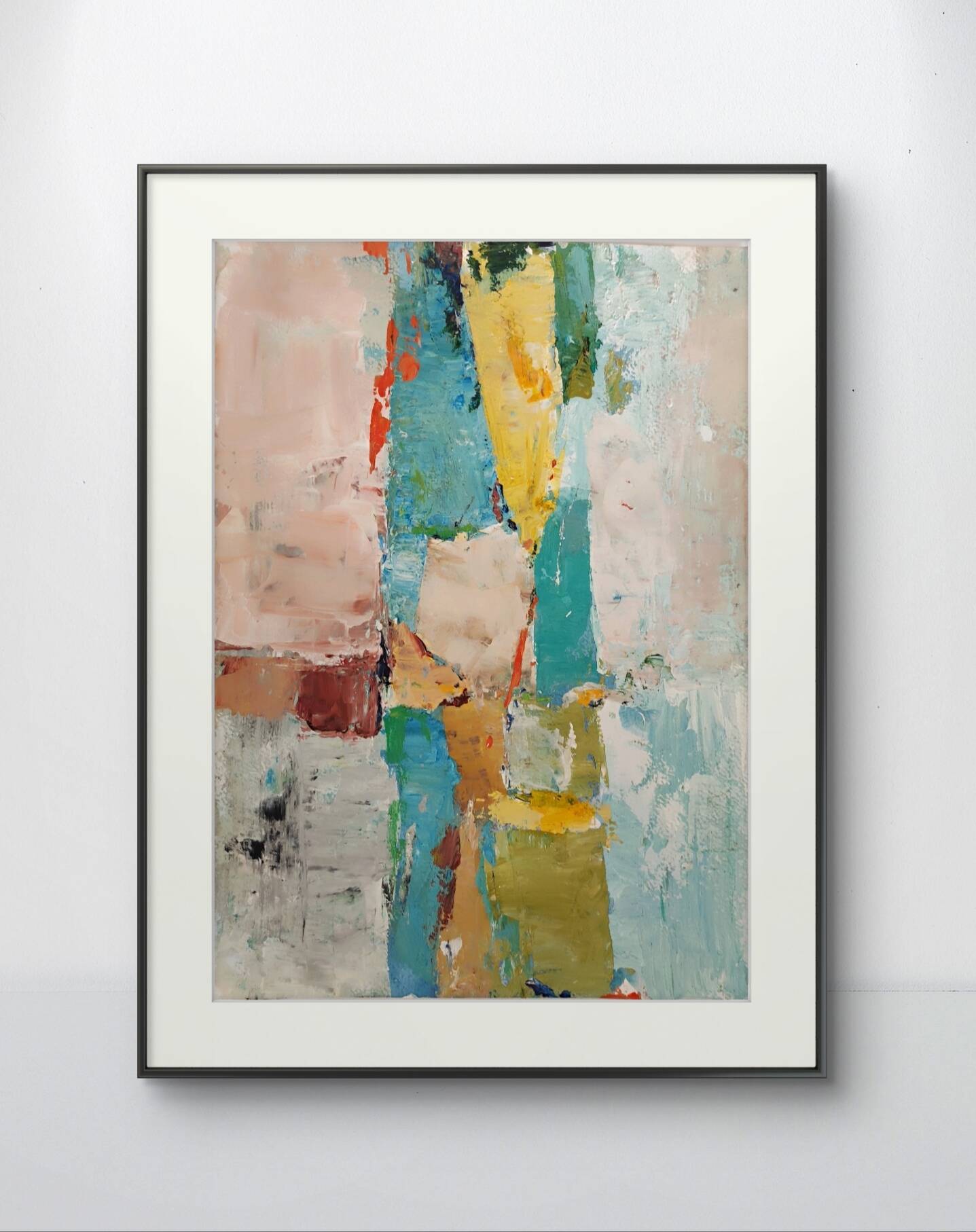Original painting Modern abstract art Stael
