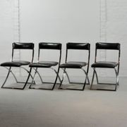 Chaises de salle à manger vintage Marcello Cuneo pour Mobel Italia, années 1980