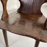 Pair of Savoyard armchairs, France 1950