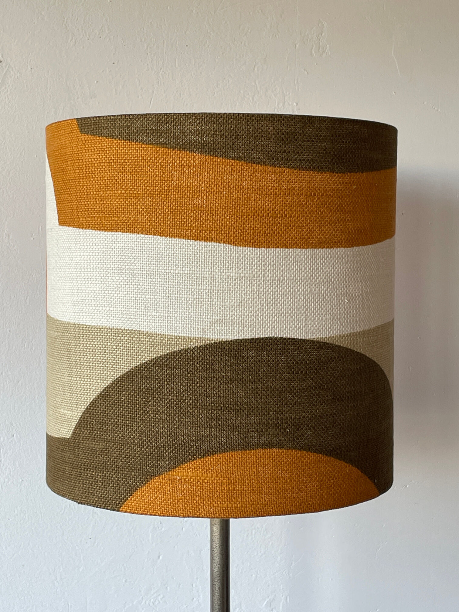 Subway Lampshade in vintage fabric 70s