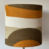 Subway Lampshade in vintage fabric 70s