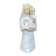 Virgin and child in quimper faience with ivory background by bel delecourt
