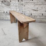 Fir farmhouse bench