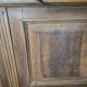 Old locker room or coat rack in walnut