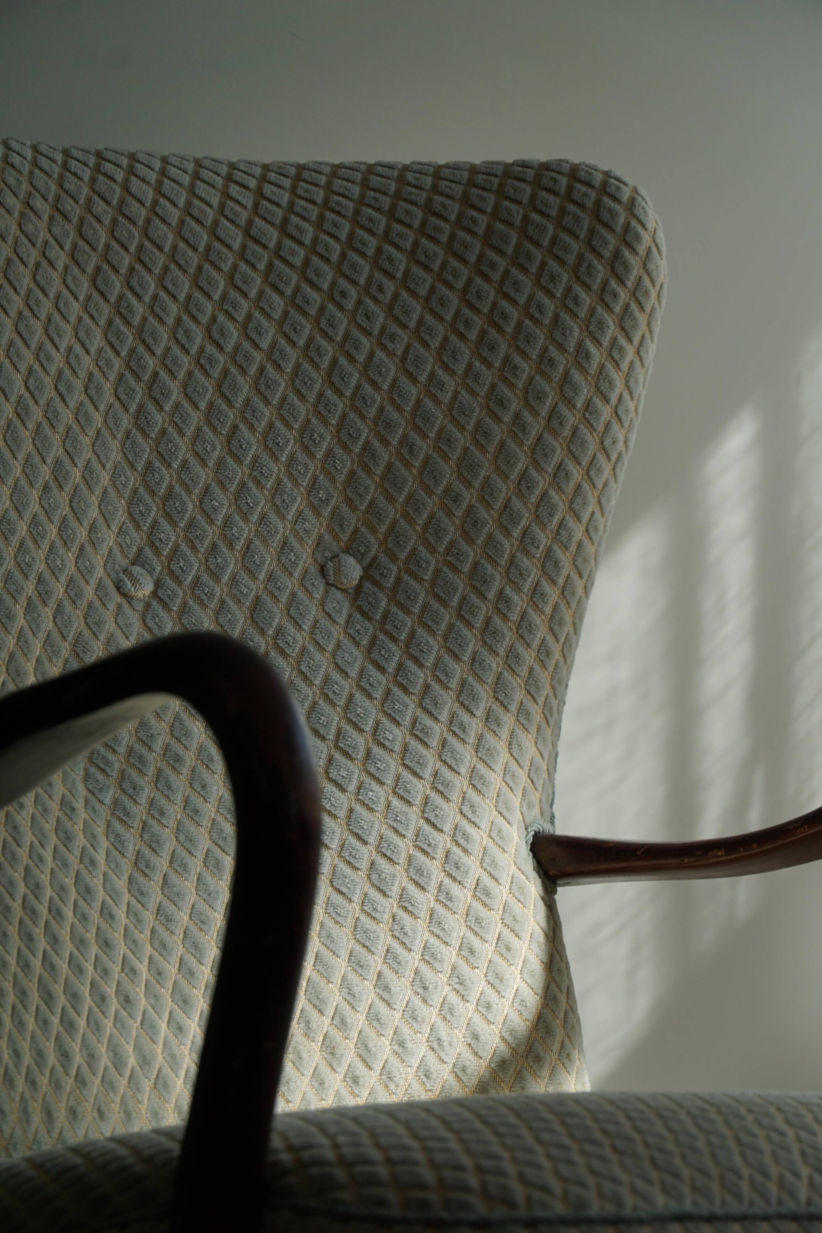 Slagelse Møbelfabrik, modern Danish chaise longues with beech footstool, 1960s