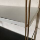 Vintage wall shelves in gold metal