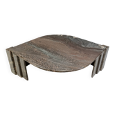 Table basse vintage en marbre, années 1980