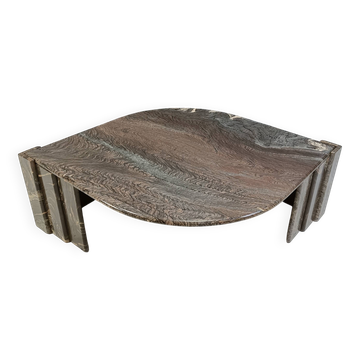 Vintage marble coffee table, 1980s