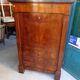 Secretaire a abattant directoire en ronce de noyer du xix ème siecle