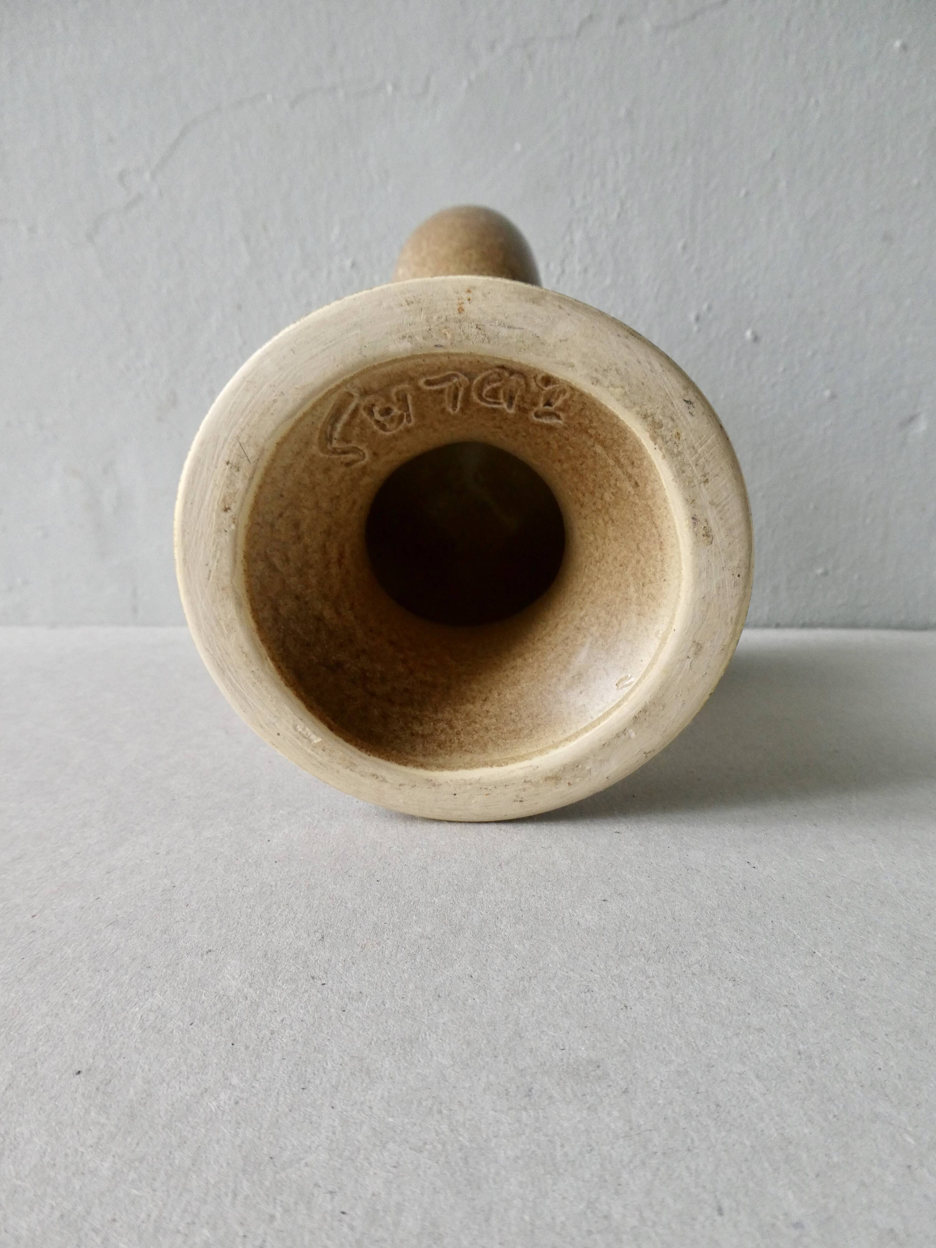 Ceramic chandelier organic form, Max Idlas, 60s