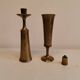 Candle holders in solid brass, by jhq (jens harald quistgaard) for his own company - dansk design