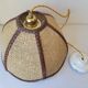 Suspension en rabane et cuir
