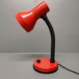 Elite - industrial style desk lamp - red lacquered metal - netherlands - 90's