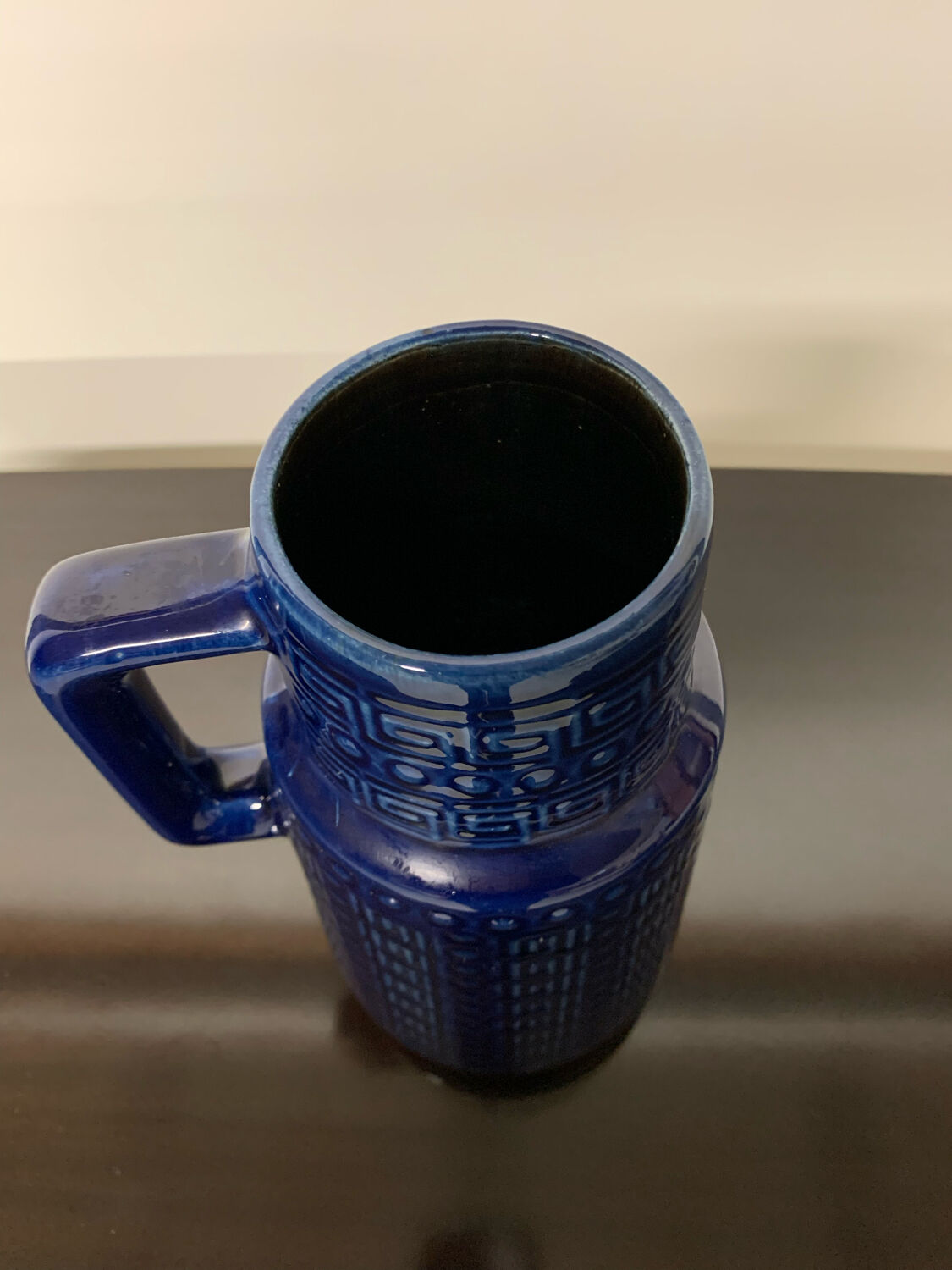 Vase w.g. scheurich bleu cobalt