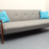 1960s sofa/daybed convertible in cherrywood