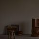 Swedish brutalist mid-century sculptural chair in solid pine.