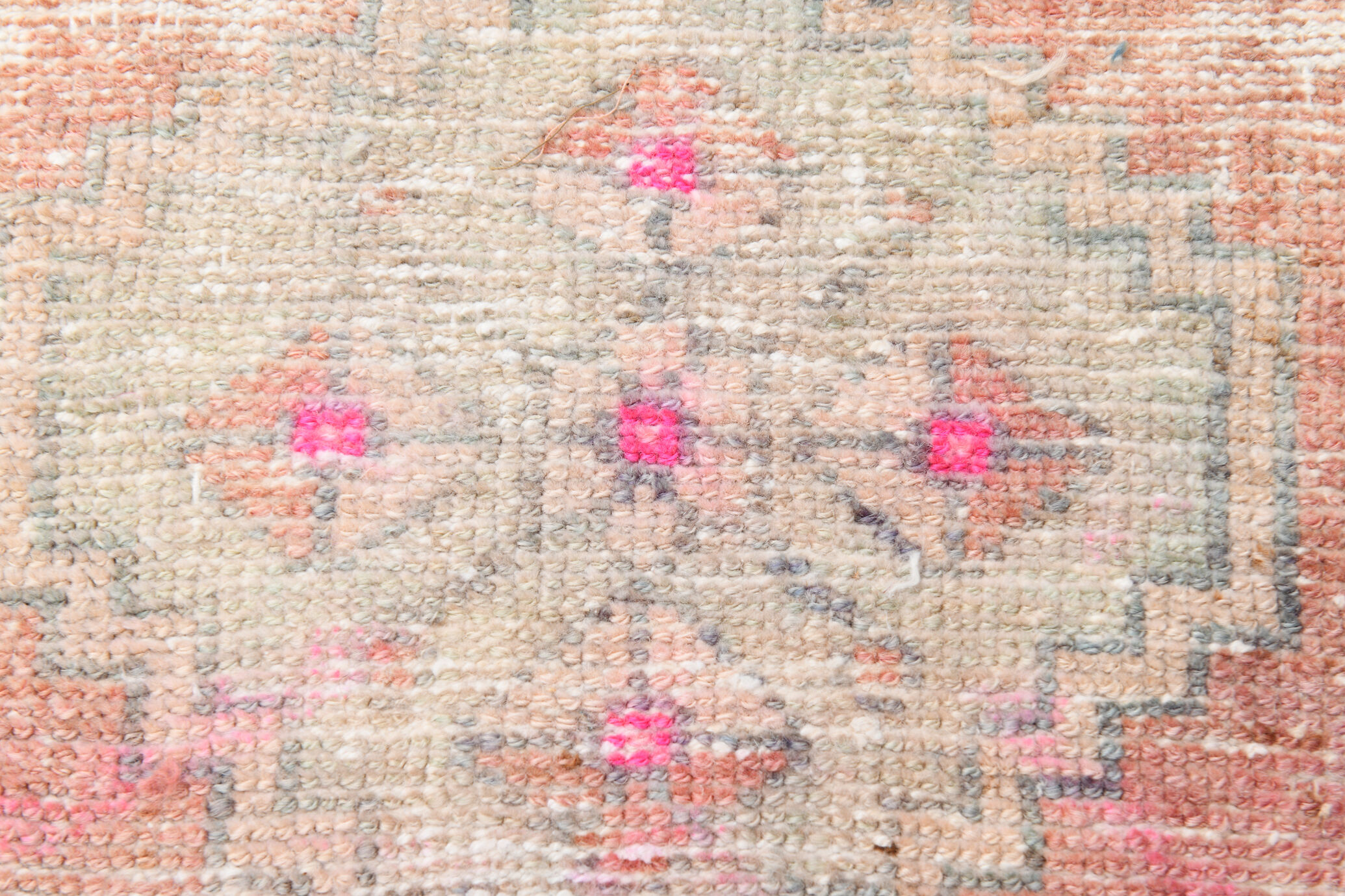 Handmade Faded Color Turkish Door Mat Rug