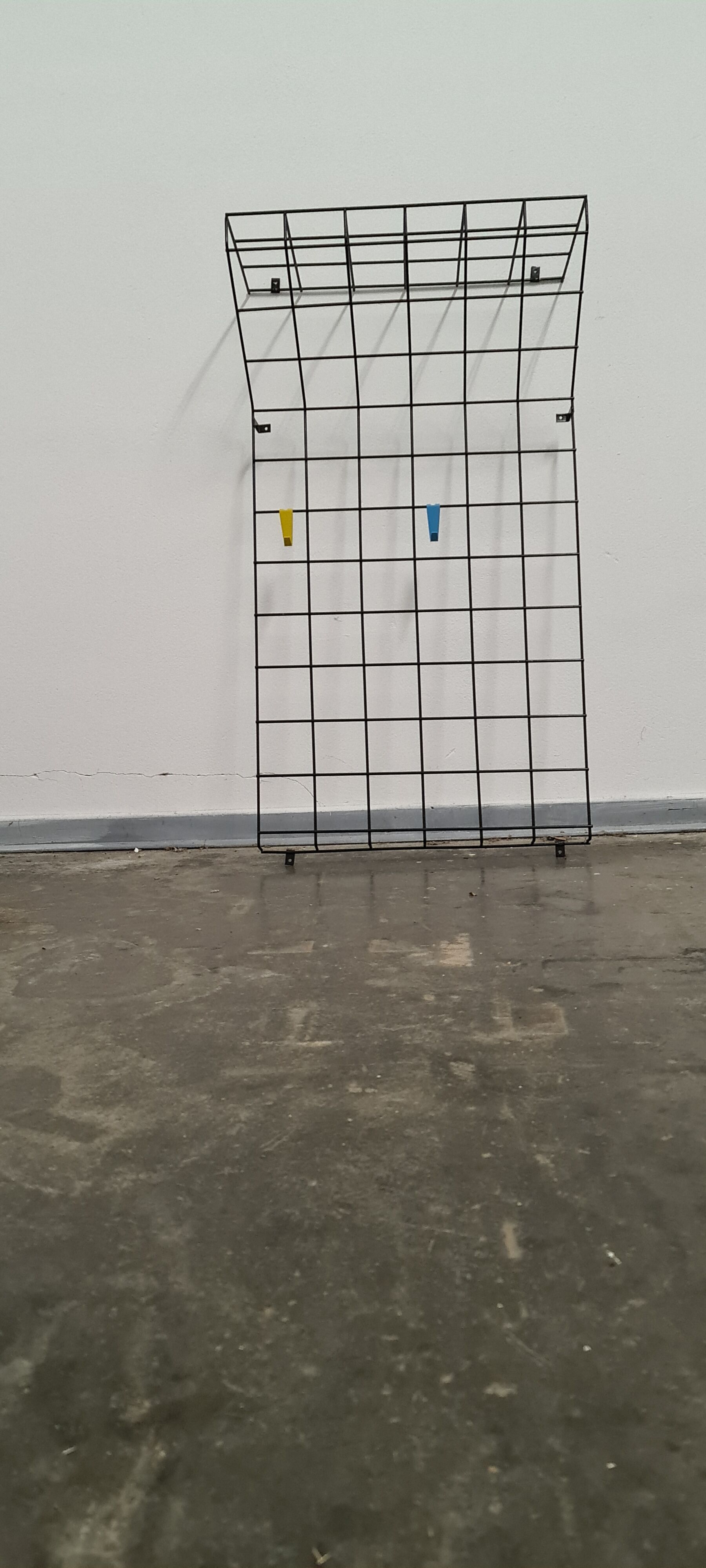 Vintage metal coat and hat rack