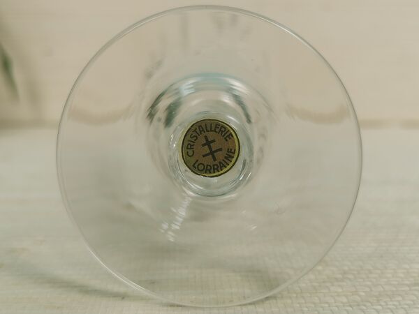 6 flûtes à champagne en cristal