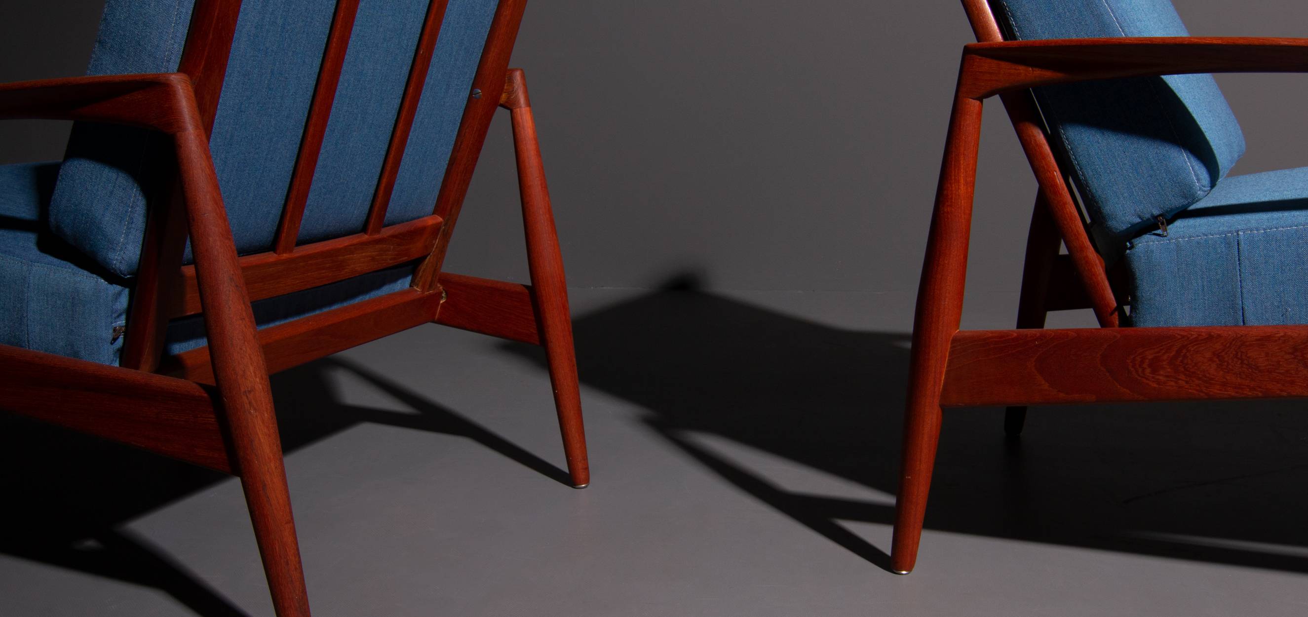 Armchairs by Kai Kristiansen for Magnus Olesen in 1955