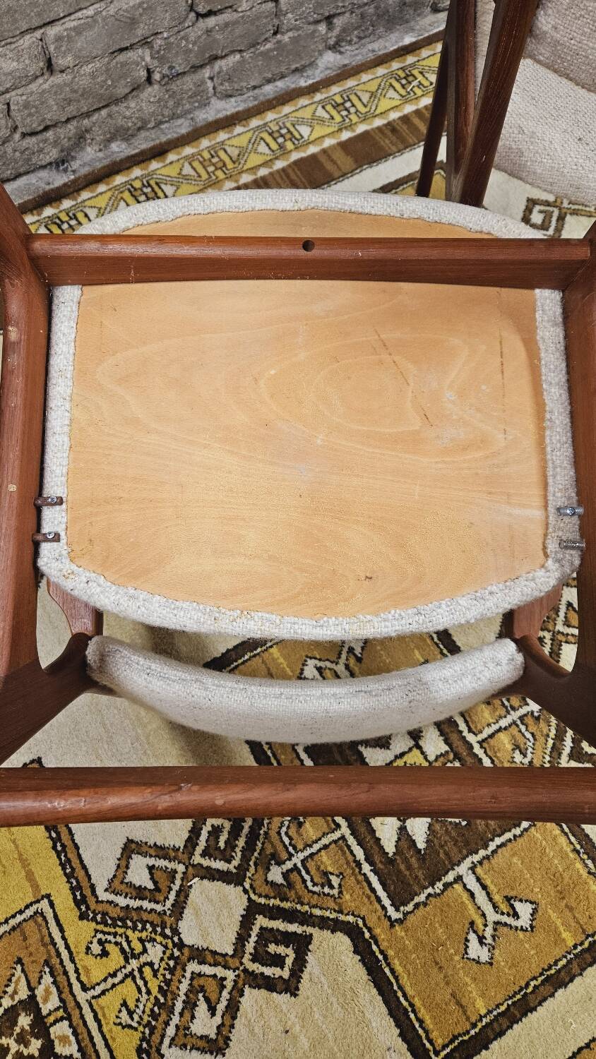 Pair of Scandinavian teak armchairs by Kurt Østervig, Denmark 1960