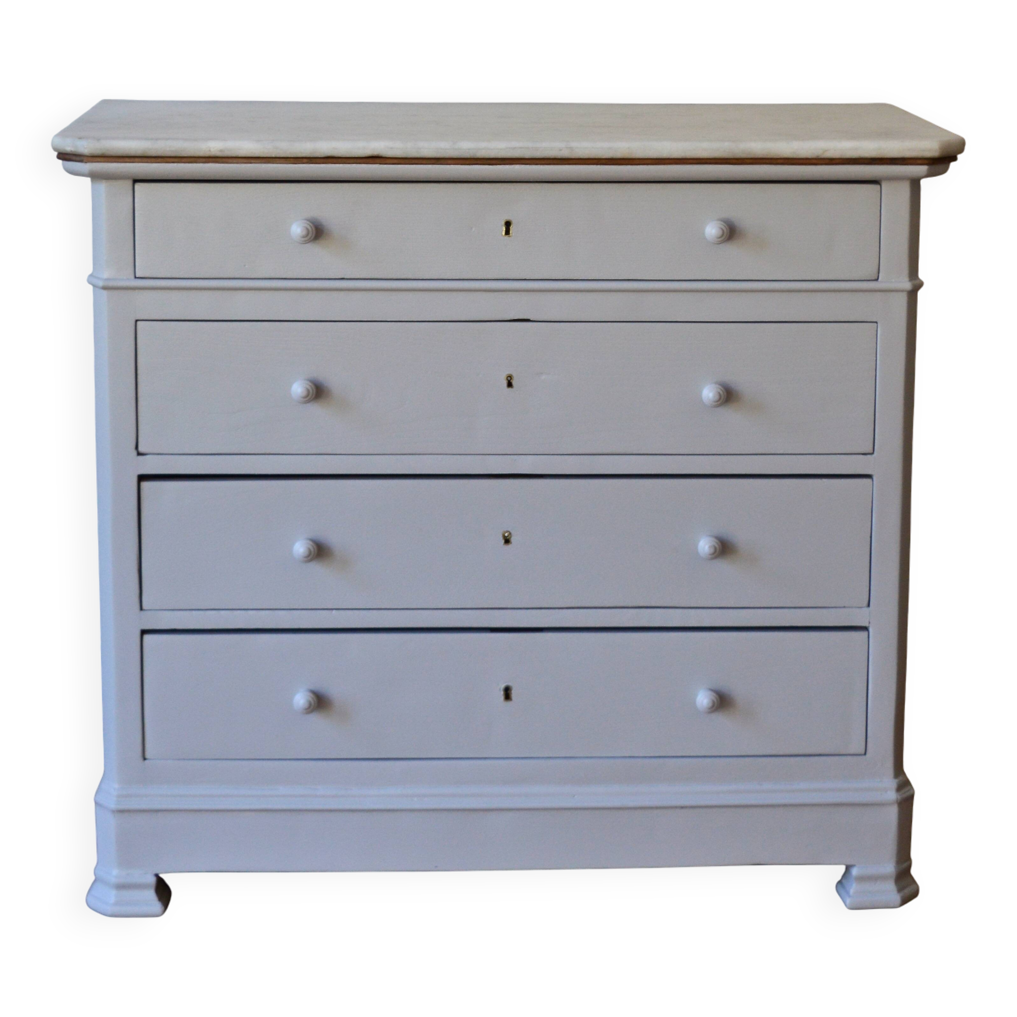 Marble chest of drawers