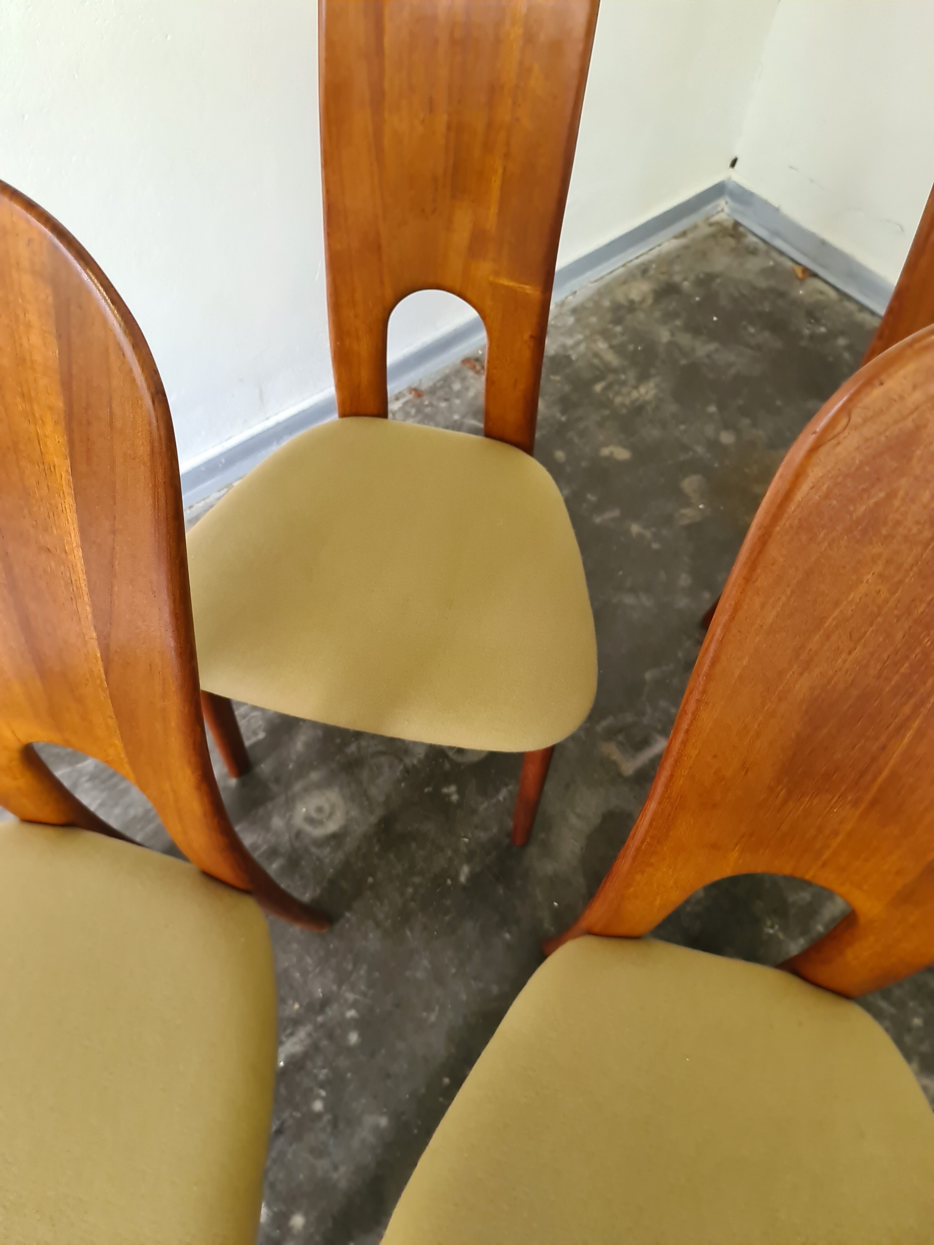 Set de  6 chaises à manger vintage danoises par Niels Koefoed